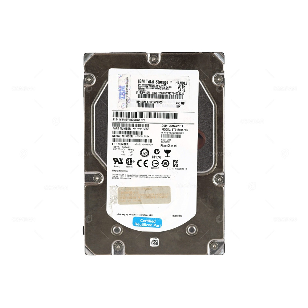 17P9905 IBM HDD 450GB 15K FATA 3.5" LFF